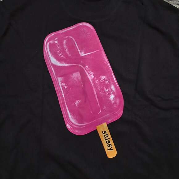 Stussy Black Printed Long-Sleeved Sweatshirt - Picture 7 of 7